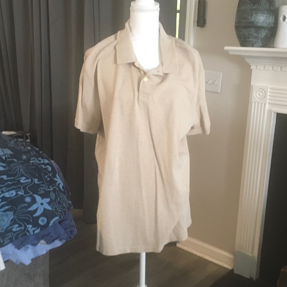 Men's Beige Polo Shirt